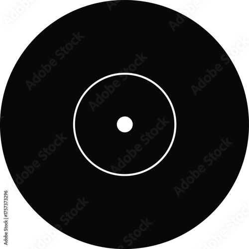 Vinyl record vector icon