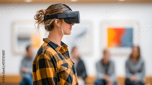 Innovative virtual reality VR headset offering immersive experience with advanced digital entertainment gaming augmented reality and cutting-edge wearable tech