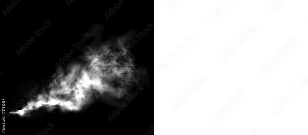 Naklejka premium Transparent circular smoke PNG overlay for abstract energy, featuring swirling mist and grey vapor textures.