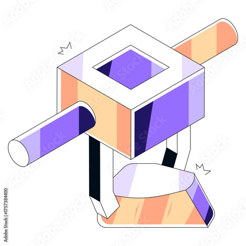 An eye catching design illustration of tektite