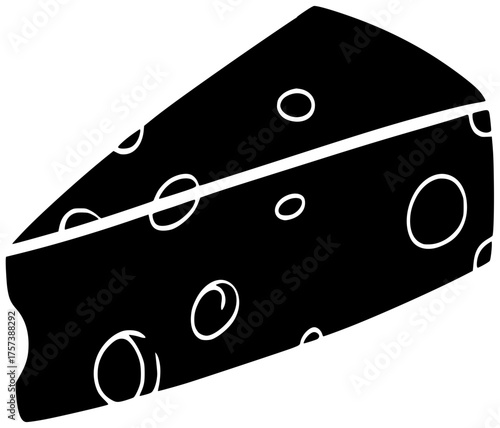 swiss illustration dairy silhouette food logo product icon cheese outline snack gourmet slice piece yellow cut tasty hole appetizer shape delicatessen vector graphic background