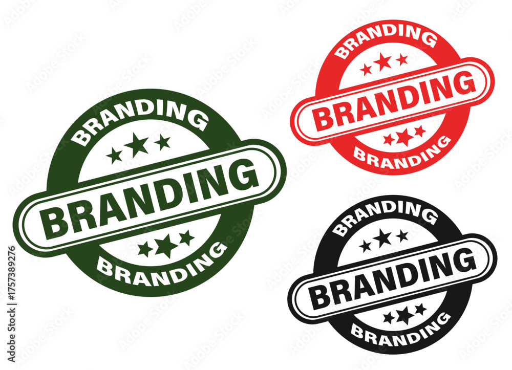 Obraz premium Branding Circle Label Set for Marketing and Business Use