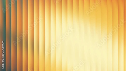 Animation of abstract vertical blinds with warm gradient of orange and yellow hues, creating a soft, glowing effect