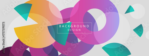 Abstract vector background. Abstract vector background with shapes.