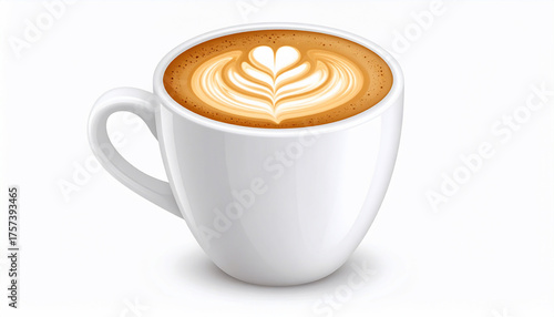 Latte Art Coffee Cup