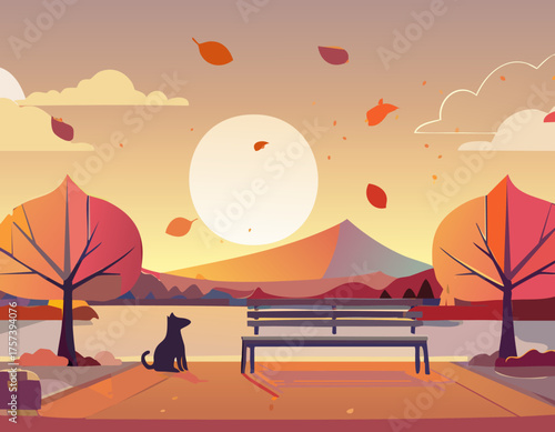 秋の夕暮れ