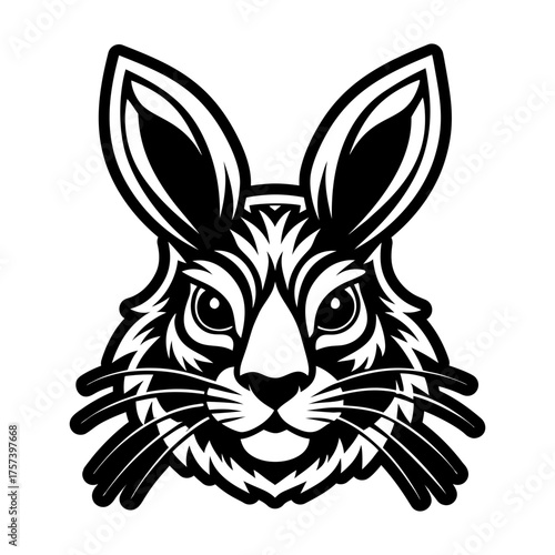 Glyph style icon showing a hare symbol