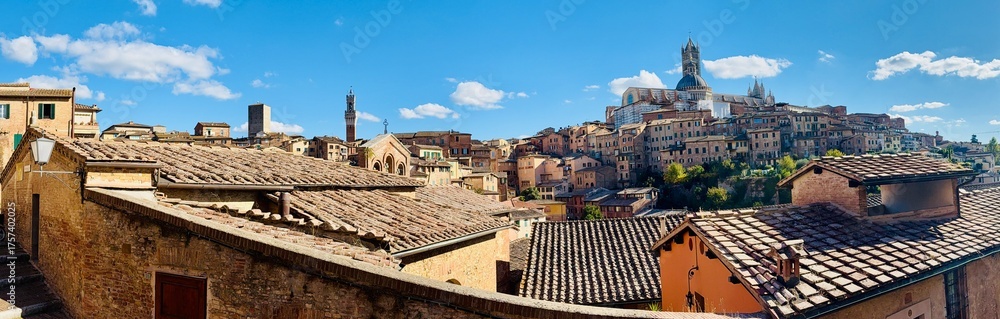 Obraz premium Panorama von Siena in der Toscana, Italien.