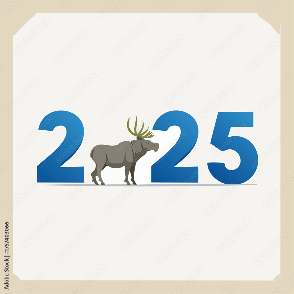 Naklejka premium 2025