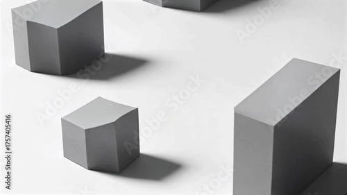 Minimalist Geometric Shadow Motion