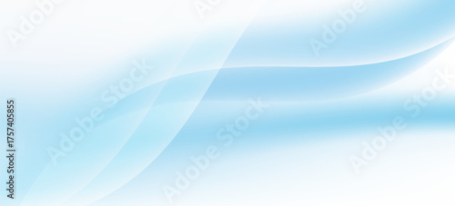 Soft abstract background featuring flowing wave patterns in a gradient of light blue tones, creating a calm and modern design