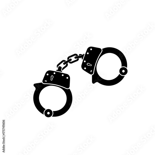 handcuffs isolated on white