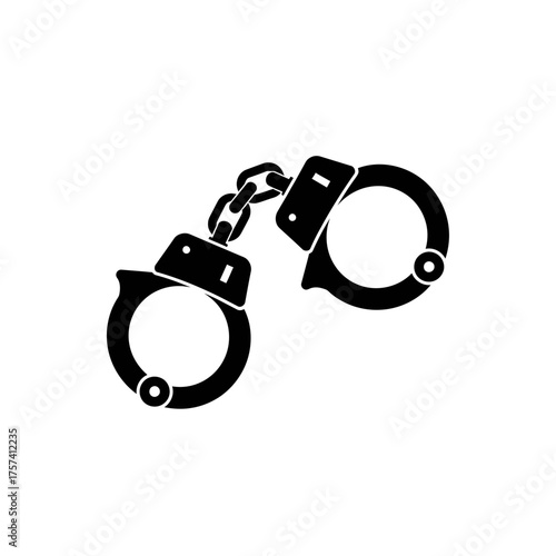 handcuffs isolated on white background