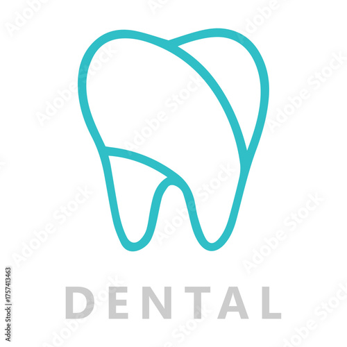Dental clinic logo dentist and health mouth illustration for your business