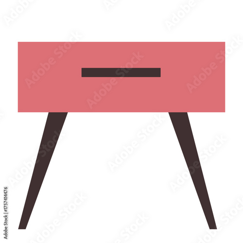 Modern bedside table, stylish nightstand furniture design