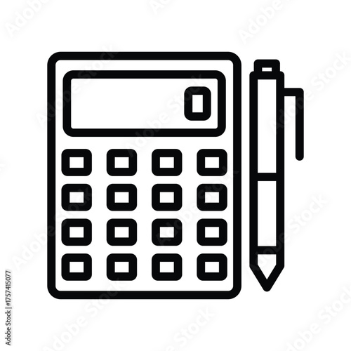 Accounting line icon , vector, pixel perfect, illustrator file 
