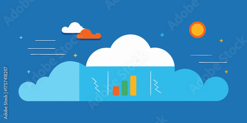 Flat Design AI Weather Prediction Dashboard