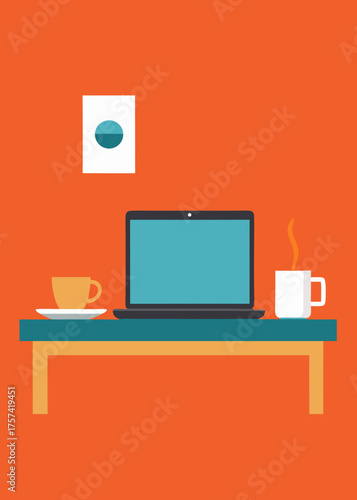 flat design smart wearable watch ui background