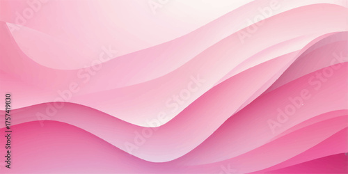 An elegant, flowing pink and purple satin wave pattern provides a soft, artistic texture for a background illustration