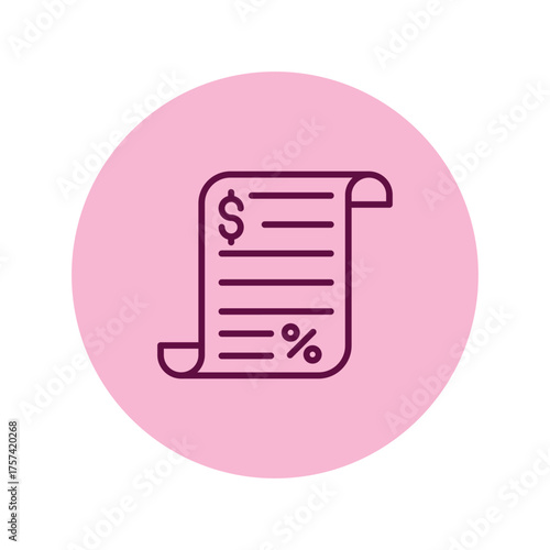 Bill Discount pentaglow , vector, pixel perfect, illustrator file 
