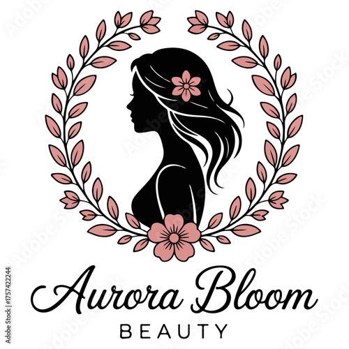 Aurora Bloom Beauty Logo Design