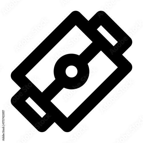 Razor Blade Outline Icon