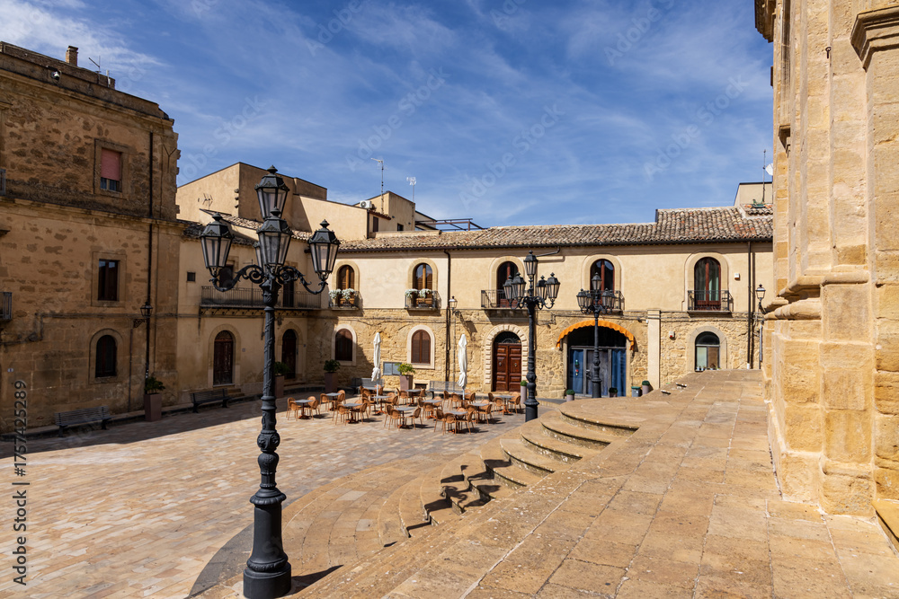 Fototapeta premium Historic square in Enna, Sicily
