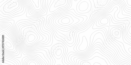 Abstract minimal geography location vector topo map. creative discovery White wave grid stripe line map topography. vector geographic contour mounted map background.	