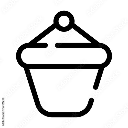 Muffin Icon Broken Line