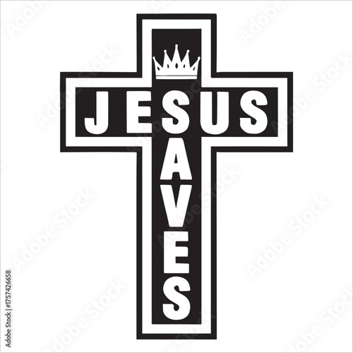 JESUS SAVES CROSS CHRISTIAN