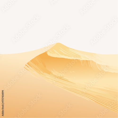 The breathtaking arid landscape features immense sand dunes under a vast nature sky, inviting adventure travel to the dry, hot yellow desert