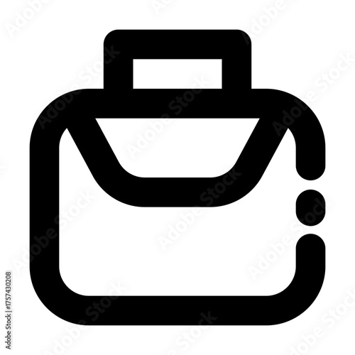 Briefcase Icon Broken Line
