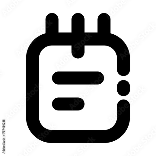 Note Icon Broken Line