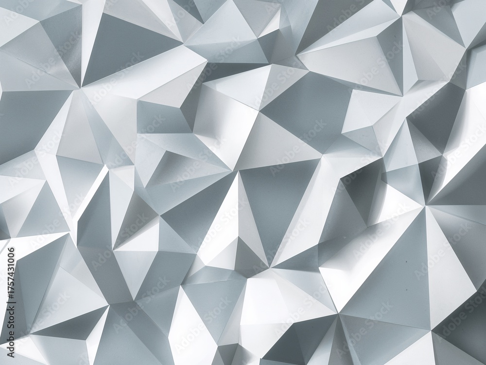 Fototapeta premium Abstract geometric low poly crystal texture background