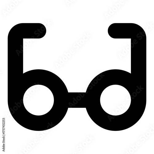 Eyeglasses Outline Icon Vector