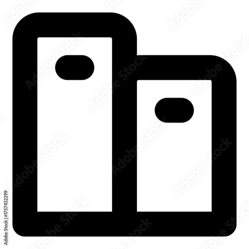 Library Outline Icon Vector