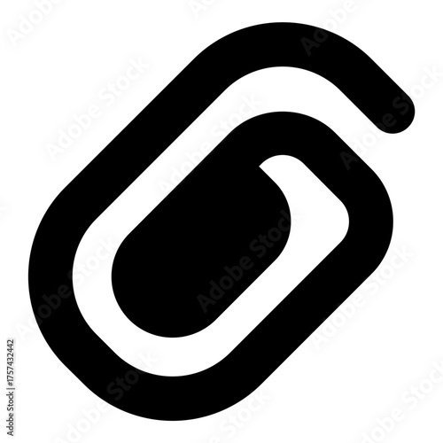 Clip Filled Icon Vector