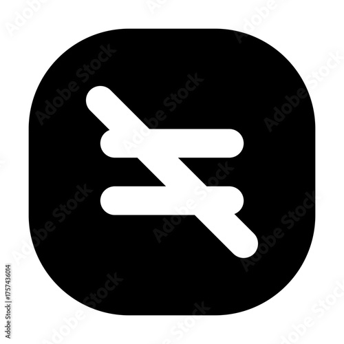 Not Equal Filled Icon