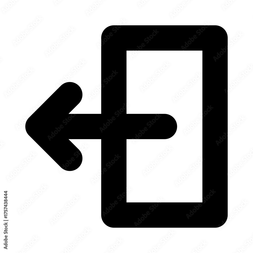 Obraz premium Sign Out Icon