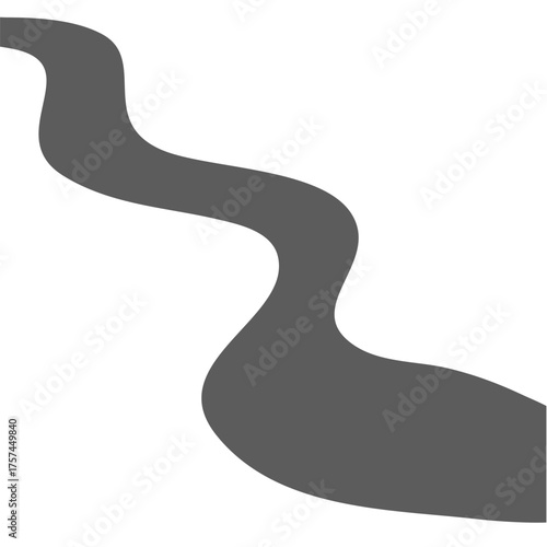 Winding road asphalt