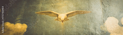 Dove of peace. Holy symbol of freedom, hope and purity.