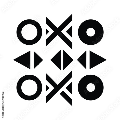 Abstract Geometric Icon Set for UI, Gaming, and Branding