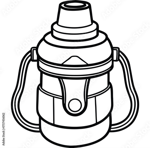 Bottle Bag Insulated Holder Stylish & Functional Baby Accessory for On-the-Go Parents - Vector Illustration