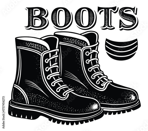 Classic, durable work boots with a robust design, perfect for demanding tasks and everyday wear, offering superior comfort and protection with a timeless aesthetic