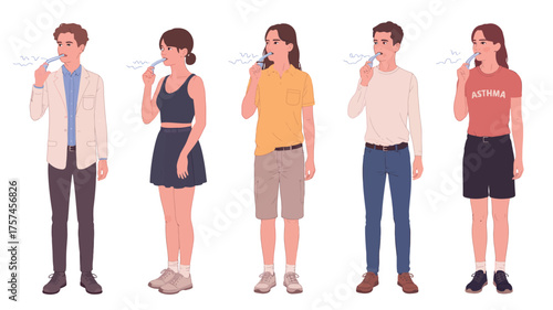 Fashionable group of smiling young women and friends enjoying fun and friendship together