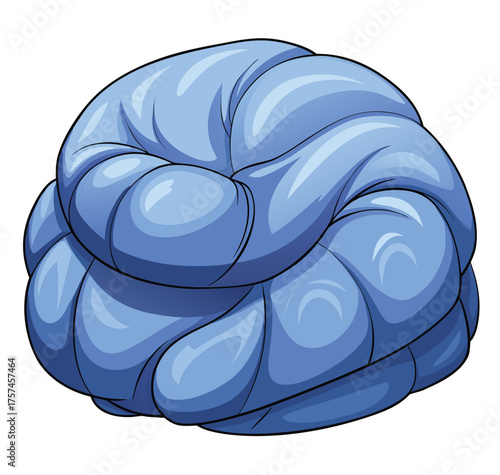 blue snail illustration on white background