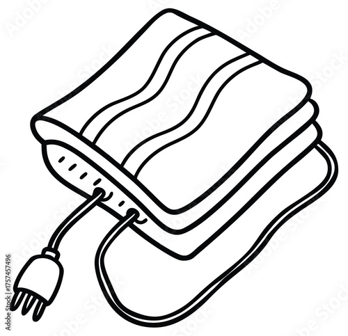 hand drawn vector illustration of a pencil and brush