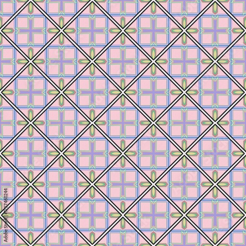 seamless pattern of geometric shapes