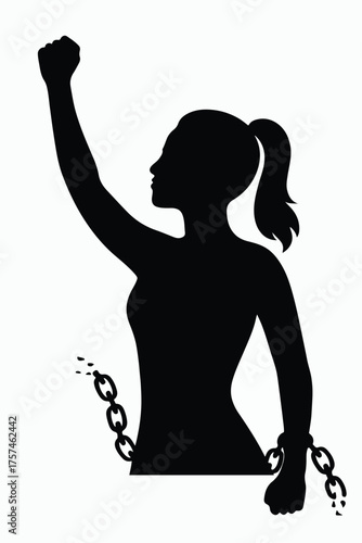 Women freedom and empowerment concept