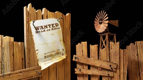 An old advertisement on the fence.